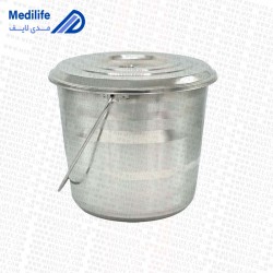 سطل درب دار پزشکی استیل ۱۲ لیتری سطل درب دار پزشکی استیل ۱۲ لیتری