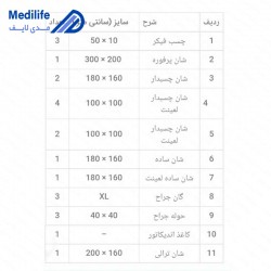 پک جراحی یکبار مصرف توتال نی استریل پک جراحی یکبار مصرف توتال نی استریل