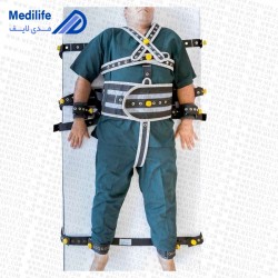 ست کامل بیماران اعصاب و روان دستبند پابند کمربند و نگهدارنده قفسه سینه با قفل مغناطیسی