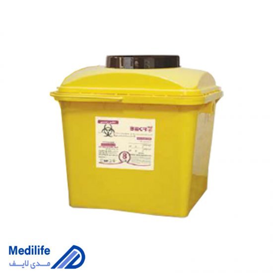 سیفتی باکس مخصوص زباله غیر عفونی سمی ۸ لیتری بکر - بسته بندی ۴۲ عددی