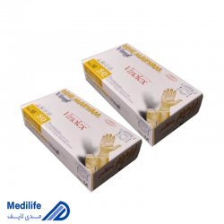 دستکش وینیل دو بسته ۵۰ عددی رزمریم سایز متوسط دستکش وینیل دو بسته ۵۰ عددی رزمریم سایز متوسط