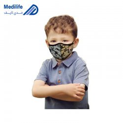 ماسک شش لایه استریل یحیی چریکی کودک رنگ تیره