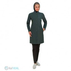 روپوش سبز تیره درمانی کد 211 روپوش سبز تیره درمانی کد 211